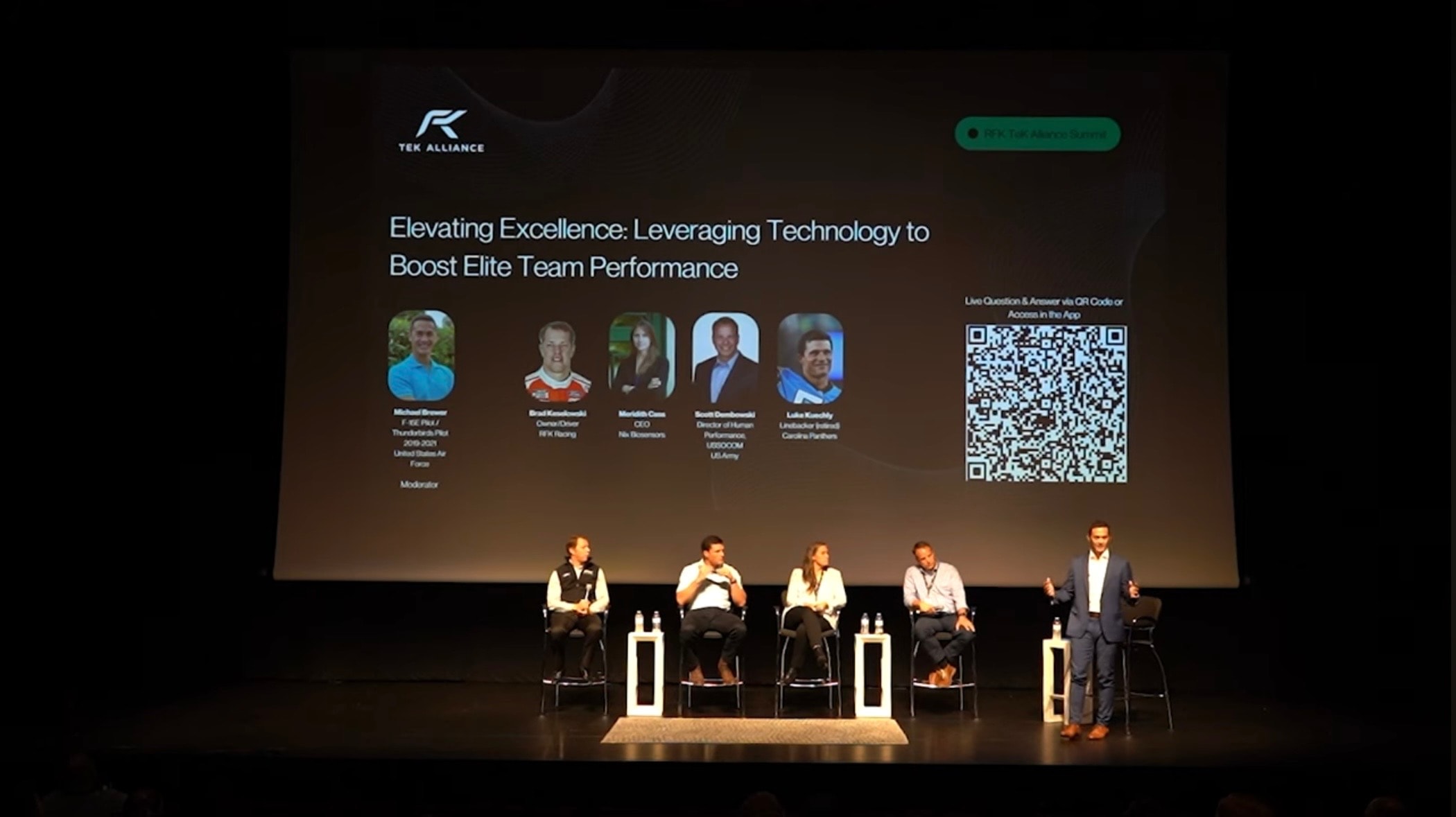 Speaker presenting to professional audience